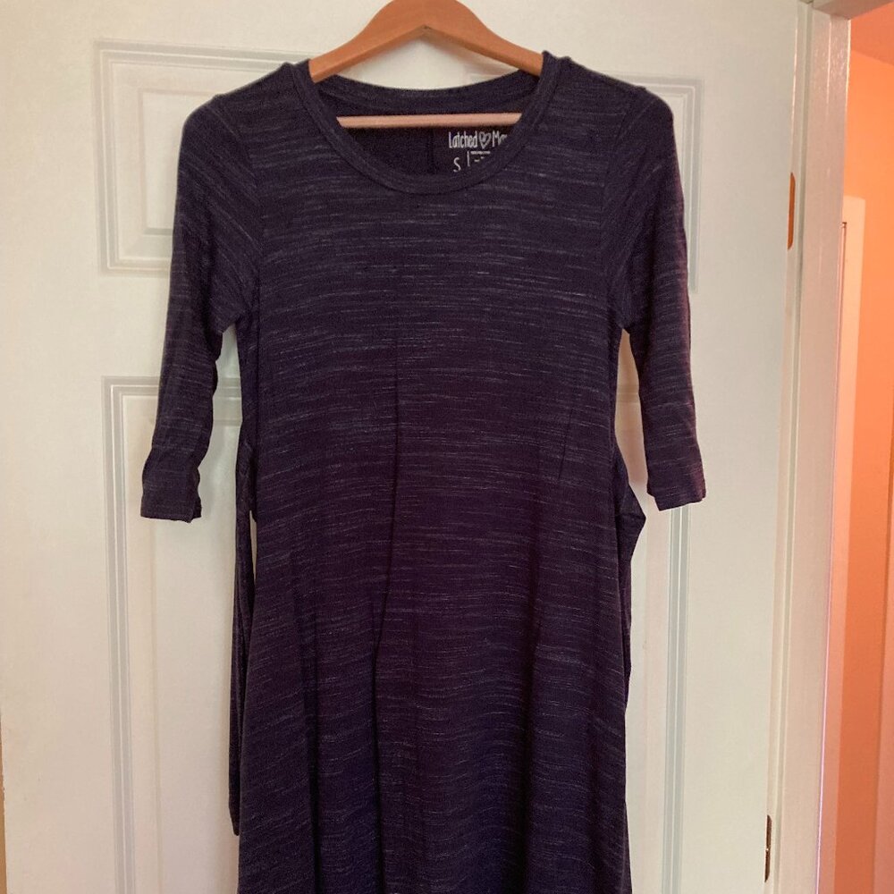 Latched Mama tie front dress